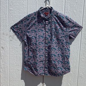 Arizona Purple and turquoise floral shirt